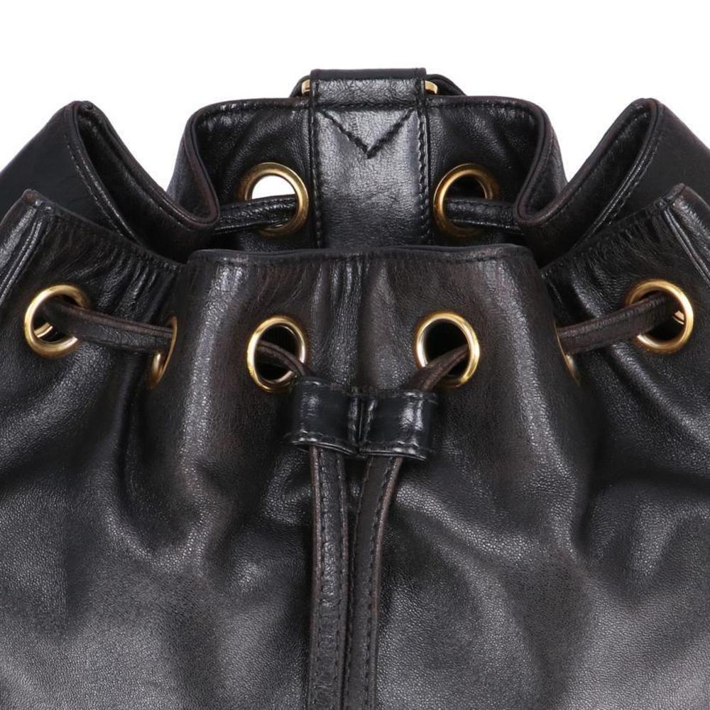 Chanel Drawstring Backpack Black - image 8